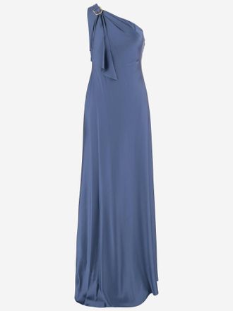 Lauren Ralph Lauren One-Shoulder-Charmeuse-Kleid aus Satin