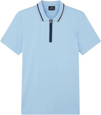 Paul Smith Klassiek poloshirt - Heren - Polos - Blauw - L - Katoen - Tops