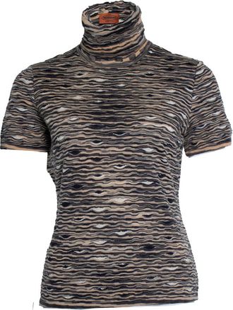 Missoni short sleeve turtle neck