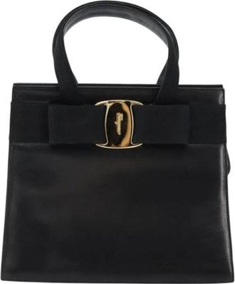 Ferragamo Pre-owned Handbags, female, Black, Size: ONE SIZE Pre-owned Handbag