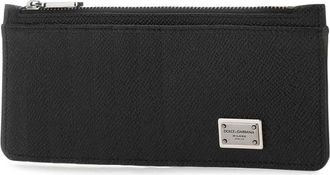 Dolce & Gabbana Mens Calf Leather Card Case Black Cases