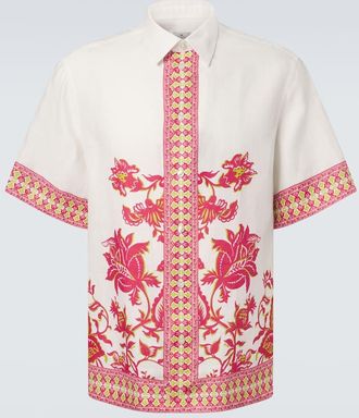 Etro Floral linen shirt