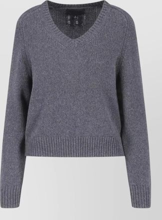 Nili Lotan cashmere virgin wool crewneck knitted top