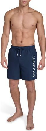 Calvin Klein Core Volley Swim Trunks in Navy at Nordstrom Rack, Size X-Large