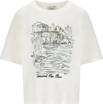 Max Mara Sala T-shirt - Dames - T-shirts - Wit - M - Katoen - Tops