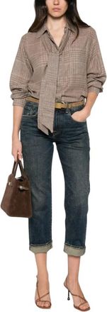 Marella Mllmodico Blouse - Dames - Blouses & Shirts - Bruin - Maat: S Wol