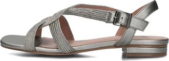 Bibi Lou Grijze Sandalen voor Stijlvolle Zomerdagen - Dames - Sandalen - Grijs - 37 EU - Schoenen