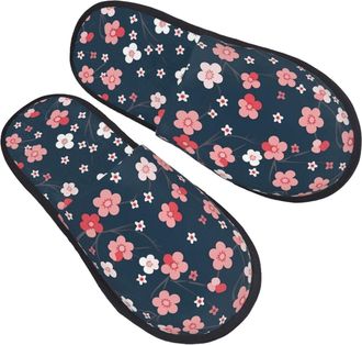Generic Hotel Slippers Peach Portable Fleece Slippers Soft Cotton Slipper For Ladies Home Room M
