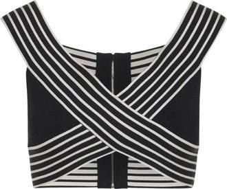 Elisabetta Franchi Gebreide Top - Dames - Tops zonder mouwen - Veelkleurig - L - Tops