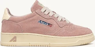 Autry MEDALIST LOW SNEAKERS IN SILK AND OFF WHITE SUEDE