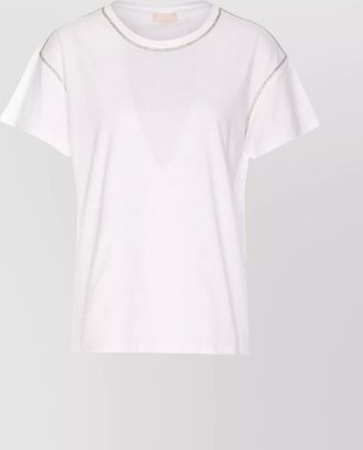 Liu Jo crewneck top strass detail