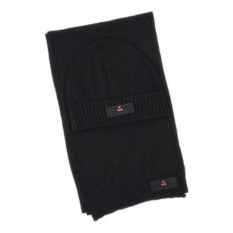 Peuterey Silli05 Scarf and Hat Set - female - Peuterey - Winter Scarves - Black - ONE SIZE - Accessories