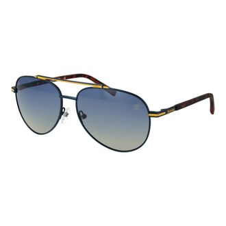 Timberland Blauwe Metalen Zonnebril