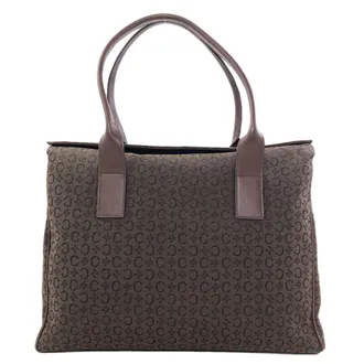 Celine Dark Brown Canvas Tote Bag (Pre-Owned)