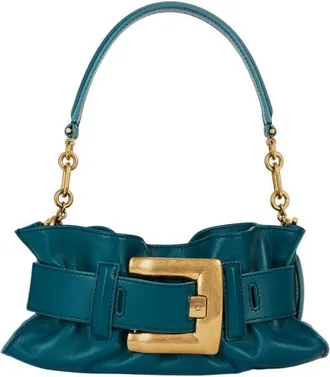 Balmain Mini Anthem bag in smooth leather in Blue at Nordstrom