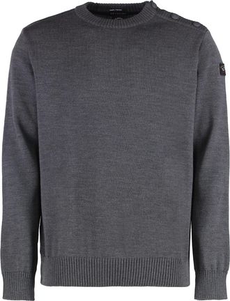 Paul & Shark Virgin Wool Crew-neck Sweater