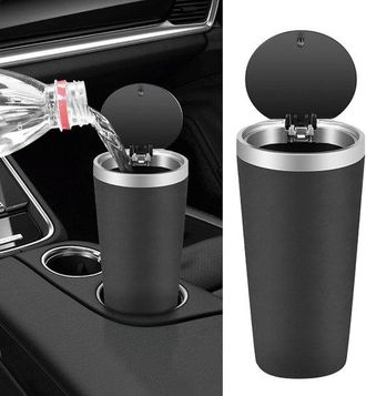 OEM 2 Papeleras Para Coche, De Pl&aacute;stico, Port&aacute;tiles, A Prueba De Fugas, Mini Contenedor De Polvo, La Oficina Y El Hogar (rosa, Azul)