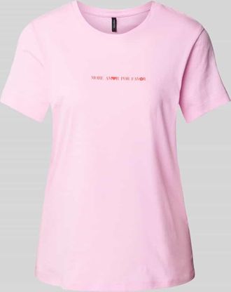 Vero Moda Regular Fit T-Shirt aus reiner Baumwolle Modell VANESSA in Hellrosa, Größe XS