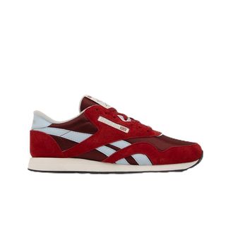 Reebok Mens Classic Nylon Sneaker, Classic Burgundy Flash Red Glass Blue, 11.5 UK