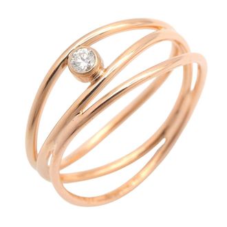 Tiffany & Co. Gold Clear Pink Gold (18K) Band Ring (Pre-Owned)