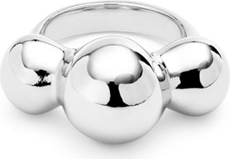UNOde50 Core Trio Ring in Silver at Nordstrom, Size 9.5
