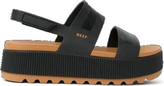 Reef Womens Water Vista Higher Platform Sandal In Black