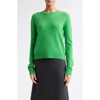 Lisa Yang Mable Cashmere Crewneck Sweater in Basilico at Nordstrom, Size 0