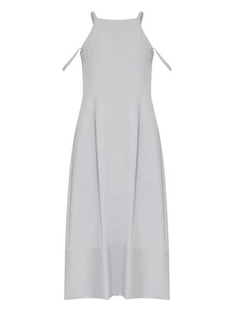 Gloria Coelho square-neck midi dress - Grey