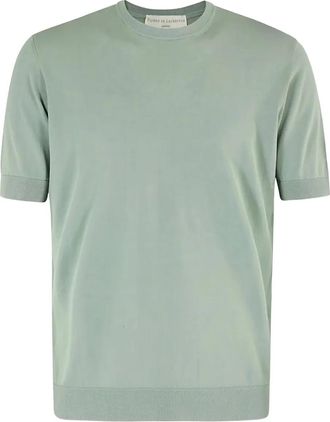 FILIPPO DE LAURENTIIS fine-knit T-shirt - Green