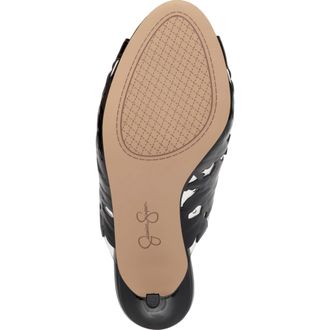 Jessica Simpson Justera Floral High Heel Mule Black JS-JUSTERA Womens
