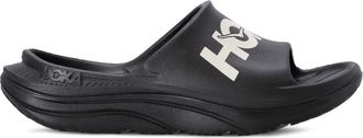 Hoka One One Slippers met logopatroon - Zwart