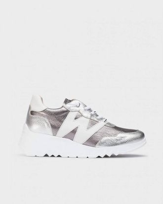 Wonders Womens Kyoto Sneakers In Plata/plomo/white