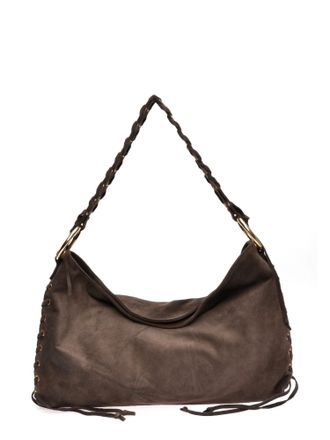 Anna Luchini Bordeauxrood Rundleer Tas