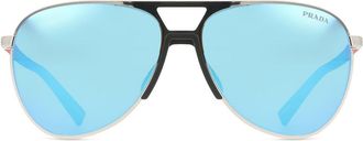 Prada PS 53ZS 1BC08R Mens Sunglasses Silver Size 59