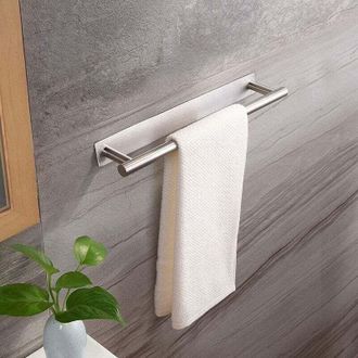 OEM Toallero Sin Taladrar - Soporte Para Toallas De Acero Inoxidable Sus304 Con Anillo Adhesivo Para Toallas De Cocina Y Ba&ntilde;o - Base Cuadrada De 400 Mm - 