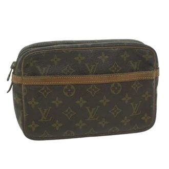 Louis Vuitton Pre-owned Canvas clutches - Dames - Pre-owned - Bruin - Maat: ONE Size Leer