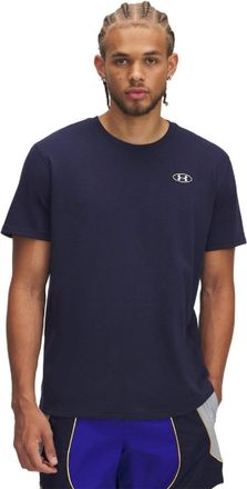 Under Armour Heren Logo Zwaargewicht Los T-shirt (Blauw)