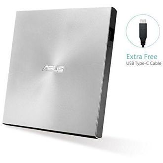 Asus Lector Grabador Cd Dvd Slim Asus Sdrw-08u9m-u Externo Plata