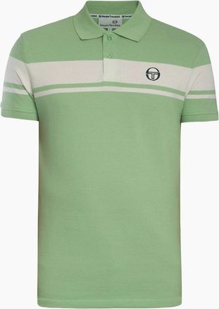 Sergio Tacchini Mens Sergio Tacchini Young Line Polo Shirt Quiet Green/Gardenia - Size: 46