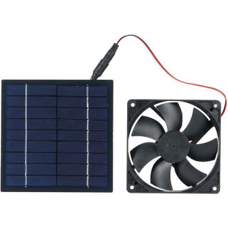 OEM Ventilador Solar Miniatura De 5w 6v, Alimentado Por Panel Solar, Resistente Al Agua (ip65), Para Refugios De Perros, Gallineros, Invernaderos Y Techos
