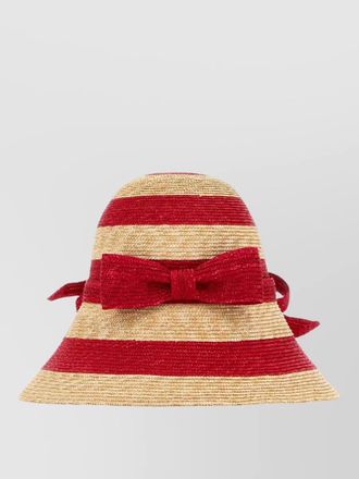 Valentino Garavani embroidered raffia bucket hat