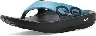 Oofos Ooriginal Sport Thong Walking Shoes Ocean Blue : Mens 13 - Womens 15 Medium, Synthetic