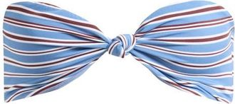 PacSun Candace Knot Stripe Bandeau Bikini Top at Nordstrom, Size X-Small