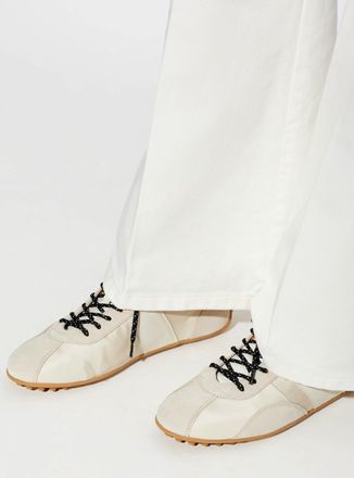 Tod's Sportiva Sports Shoes, Mens, Cream