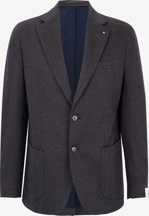 Giampaolo Tweed-Blazer aus Jersey Alimini