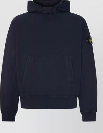 Stone Island cotton hooded sweatshirt