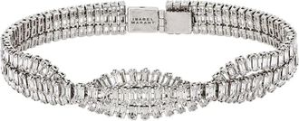 Isabel Marant Armband met glinsterende kristallen - Dames - Armbanden - Grijs - ONE Size - Accessoires