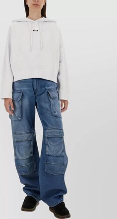 Msgm regular-fit logo-print knitted top