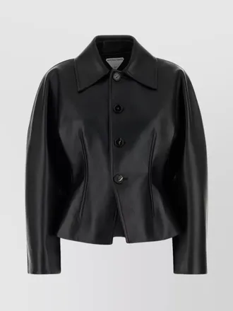 ジャケット BOTTEGA VENETA Women Jackets 739528V2RZ0 1069 BLACK Bottega Veneta Leather Jackets − Sale: up to −80% | Stylight