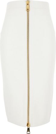 Elisabetta Franchi Womens Knit Skirt White